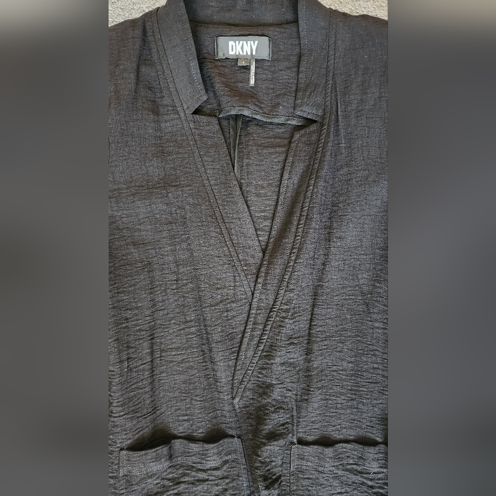 DKNY Black Open Front Blazer Small